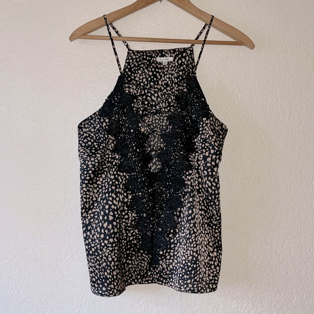 VICI Lace Up Satin Tank Top